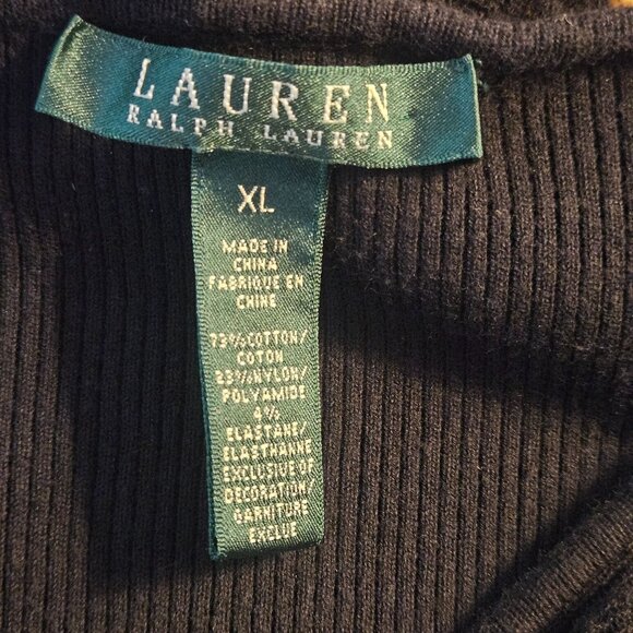 Ralph Lauren Black Label Ruffle Sweater M – Dark Academia Whimsygoth Quiet Luxe - Picture 4 of 11